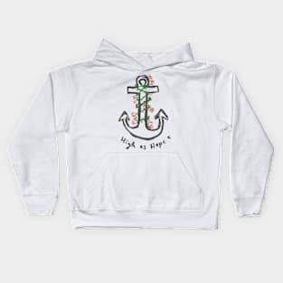Florence Welch High As Hope Anchor Art Doodle Kids Hoodie